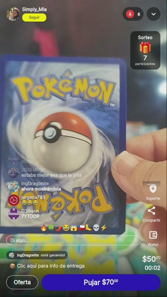 Carta Pokémon Dragonite Misteriosa