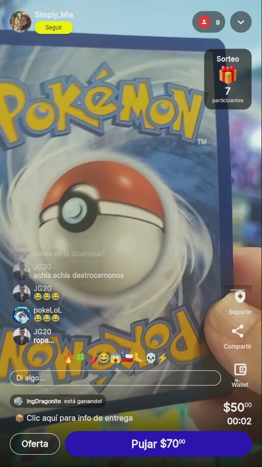 Carta Pokémon Dragonite subastada