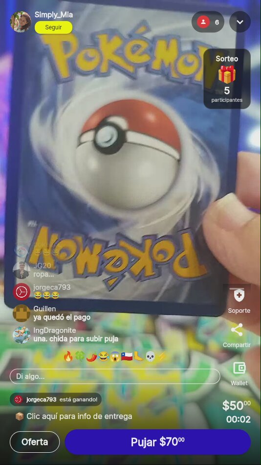 Carta Pokémon reverso azul genérica