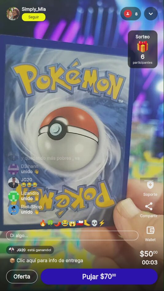 Carta Energía Especial Pokémon