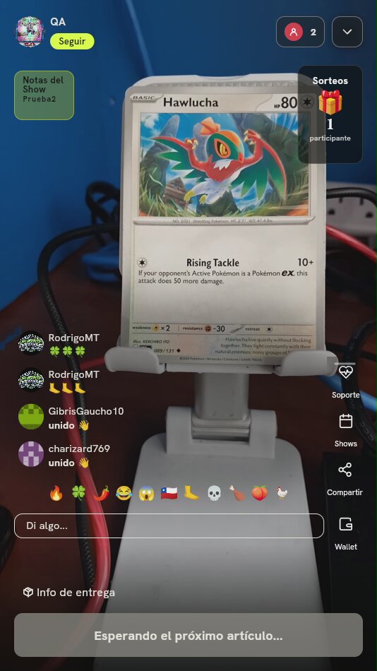 Carta Pokémon Hawlucha 089/131