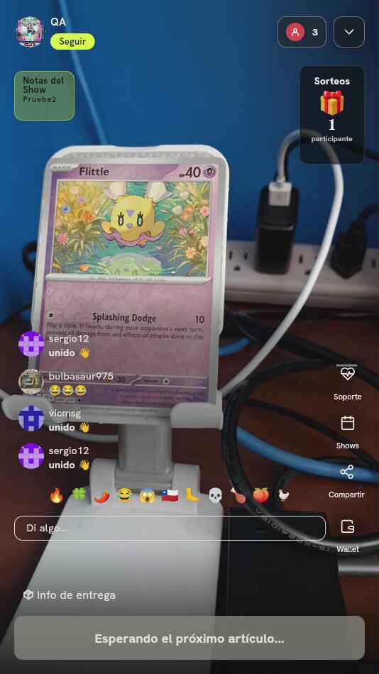 Carta Pokémon Flittle Surging Sparks