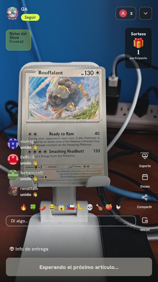 Carta Pokémon Bouffalant Surging Sparks