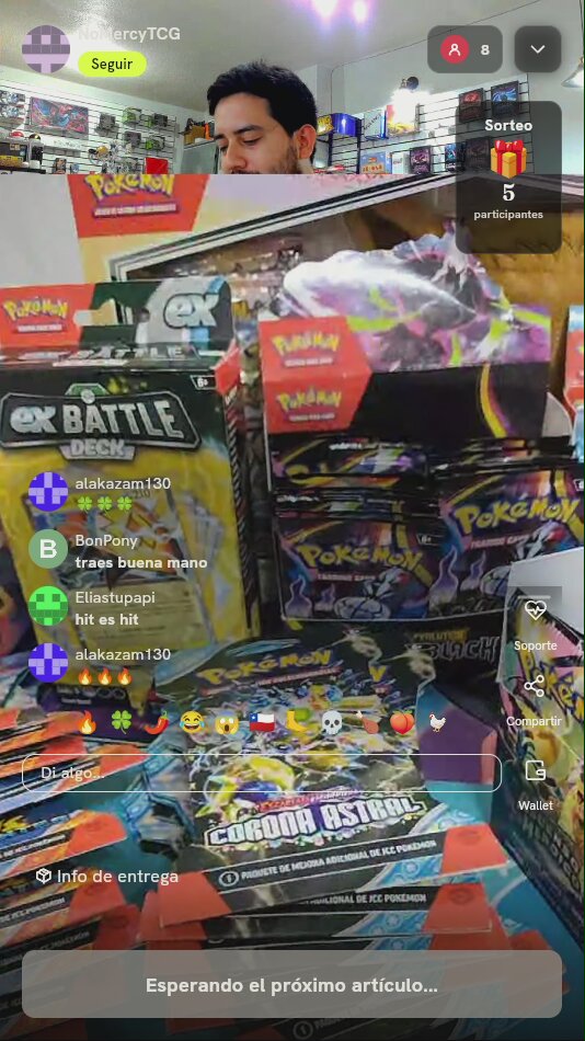 Dos giros en ruleta Pokémon TCG