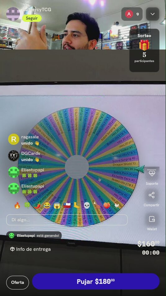Dos giros en ruleta Pokémon