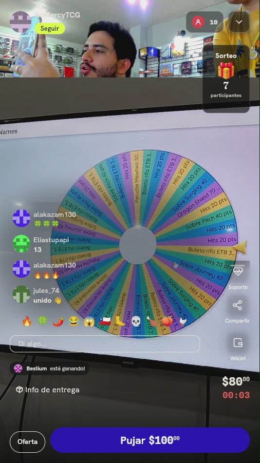 Giro en Ruleta de Premios Pokémon