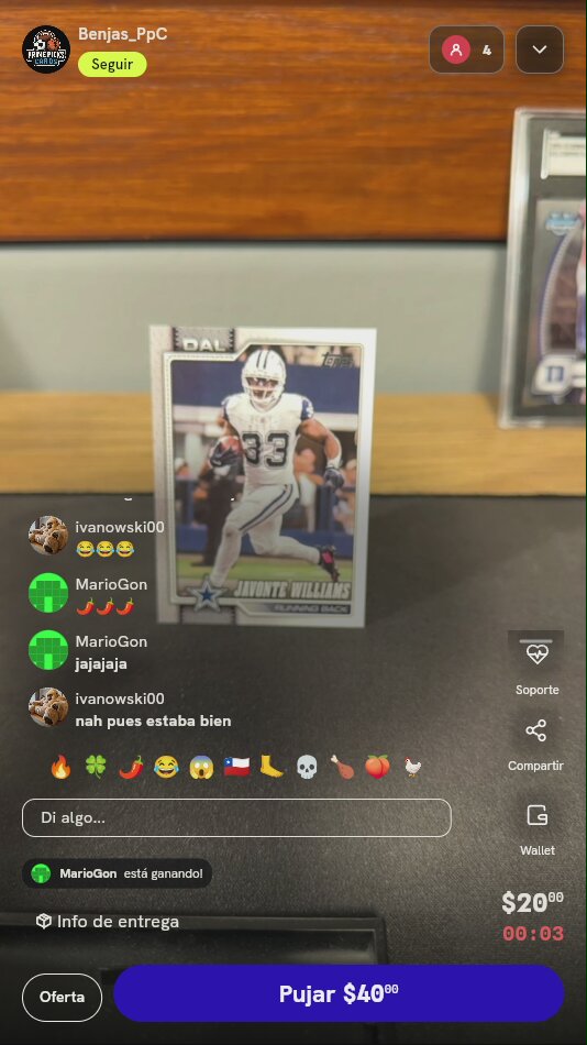 Carta Topps Javonte Williams Cowboys