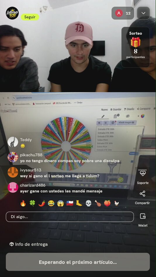 Tiro de ruleta Pokémon TCG