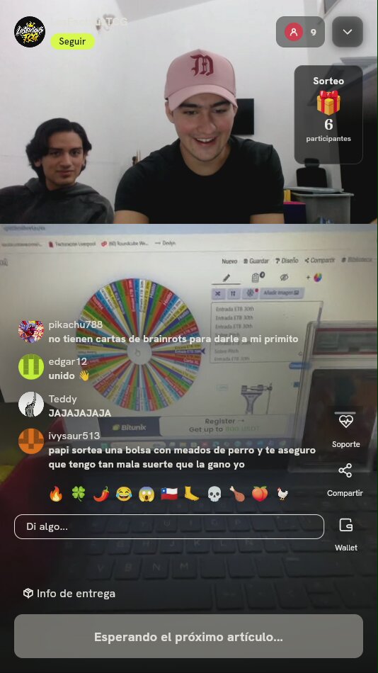 Giro de ruleta de premios TCG