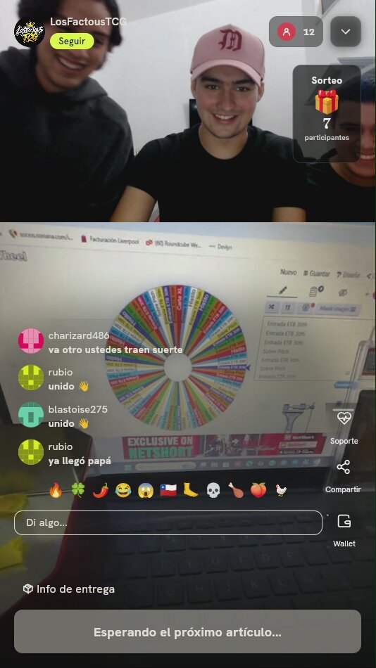 Tiro de ruleta misteriosa TCG
