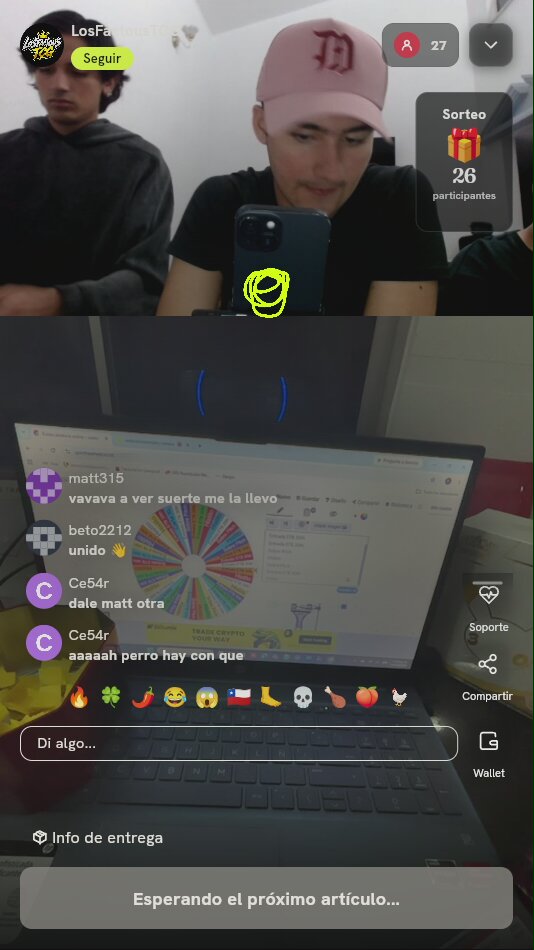 Tiradas en ruleta TCG