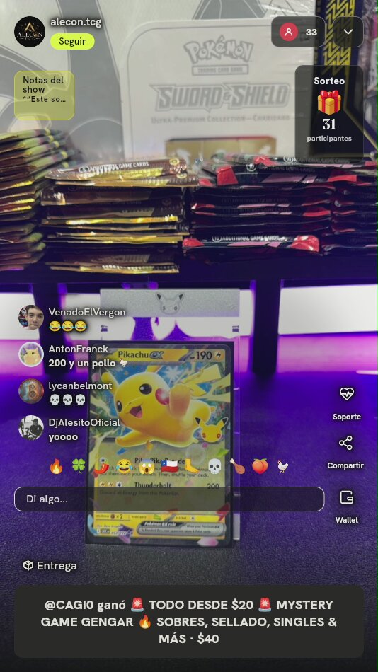 Carta Pokémon Pikachu ex Holográfica