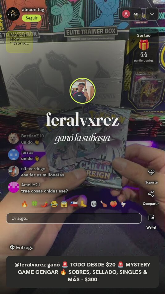 Sobres Pokémon Chilling Reign