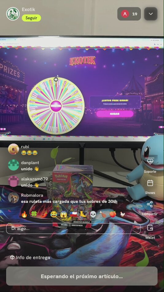 Giro de Ruleta Exotik Pokémon