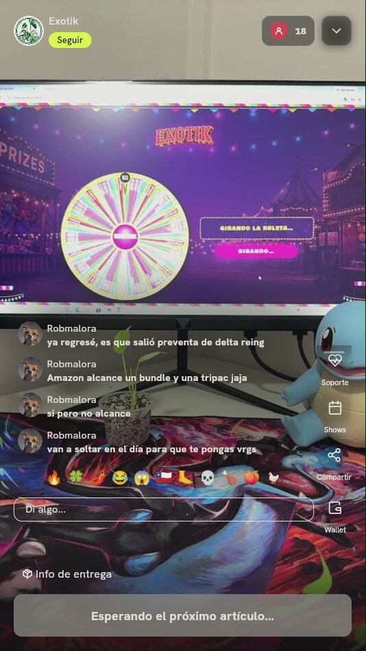 Giro en ruleta de premios