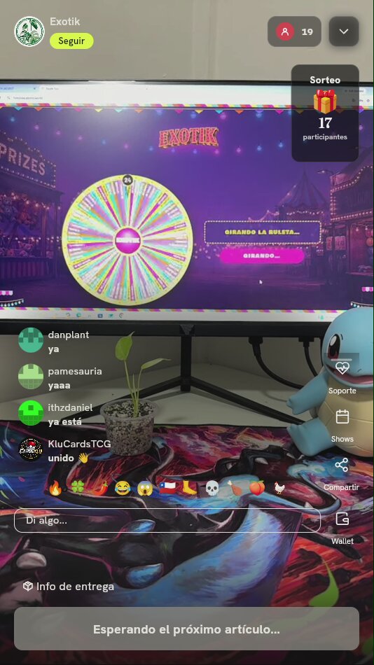5 giros en ruleta de premios