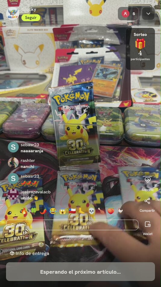 Sobres Pokémon 30th Celebration