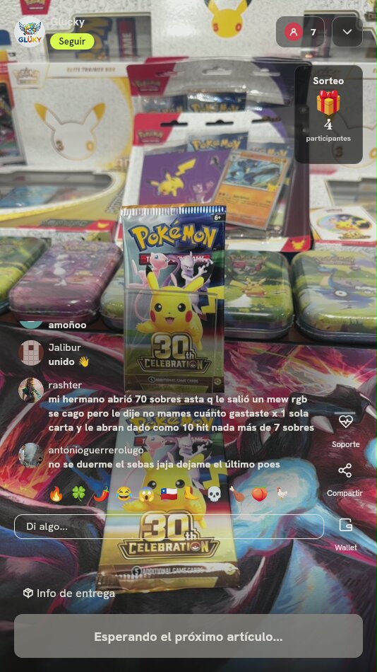 Sobres Pokémon 30th Celebration