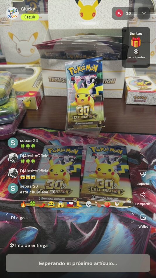 Sobres Pokémon 30th Celebration