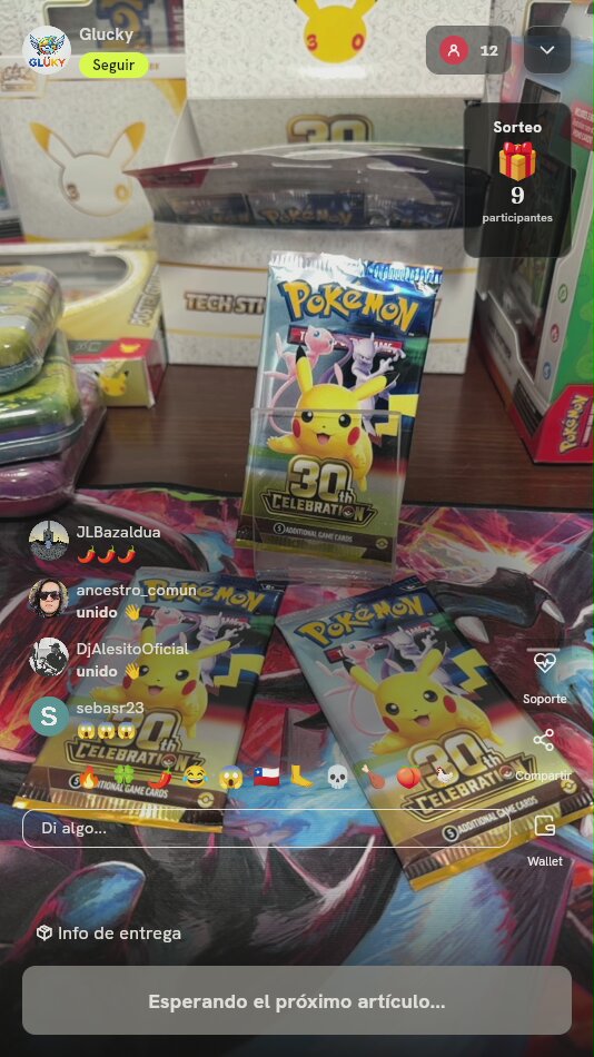 Sobres Pokémon TCG 30th Celebration