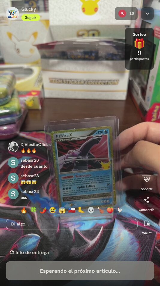 Carta Pokémon Palkia LV.X Celebrations