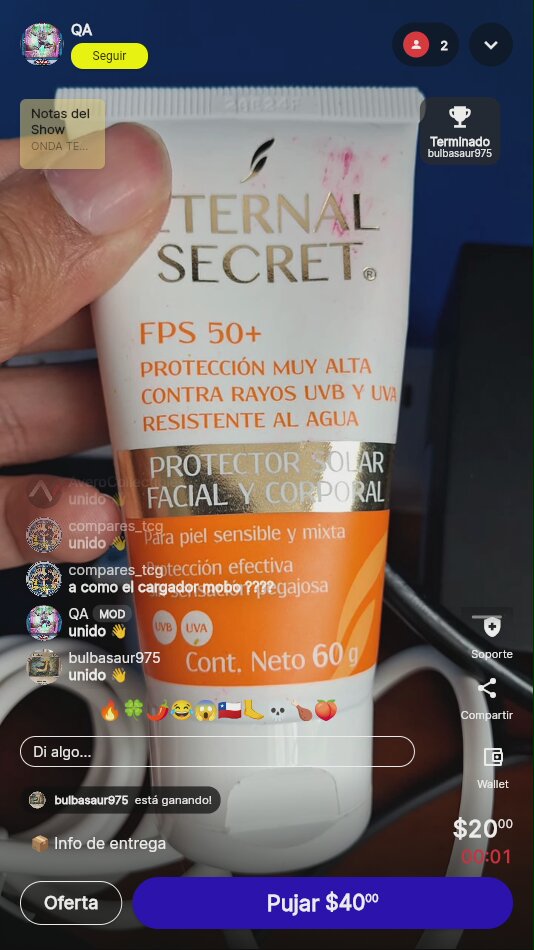 Artículo vendido