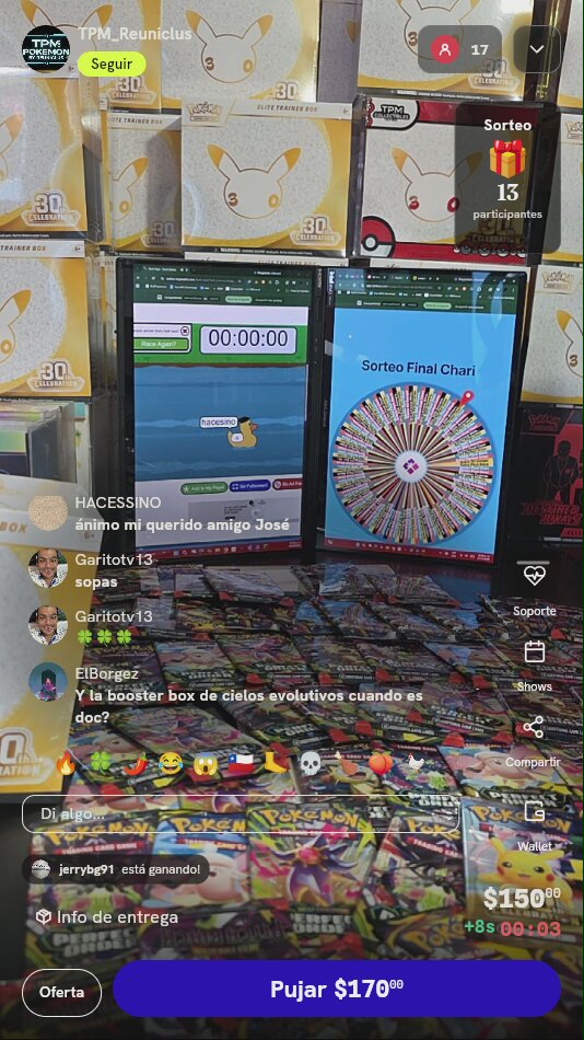 Entrada para sorteo Pokémon TCG