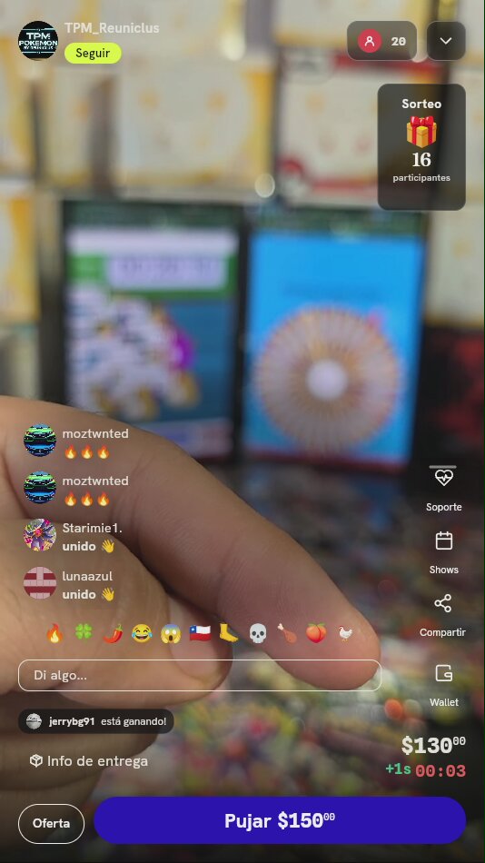 Tiro de ruleta Pokémon TCG