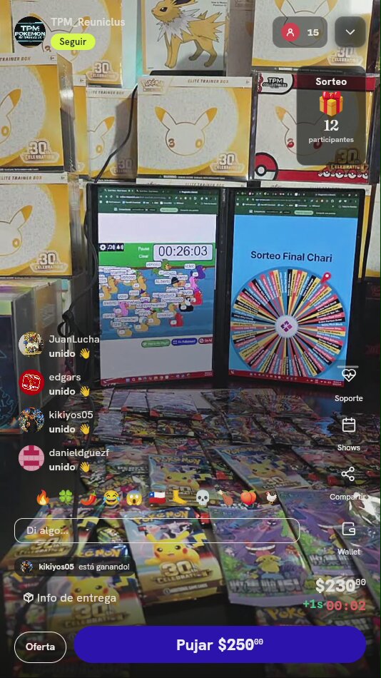Entrada para Sorteo Pokémon 30th Celebration