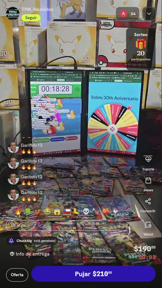 Entrada para Rifa Pokémon ETB Celebrations