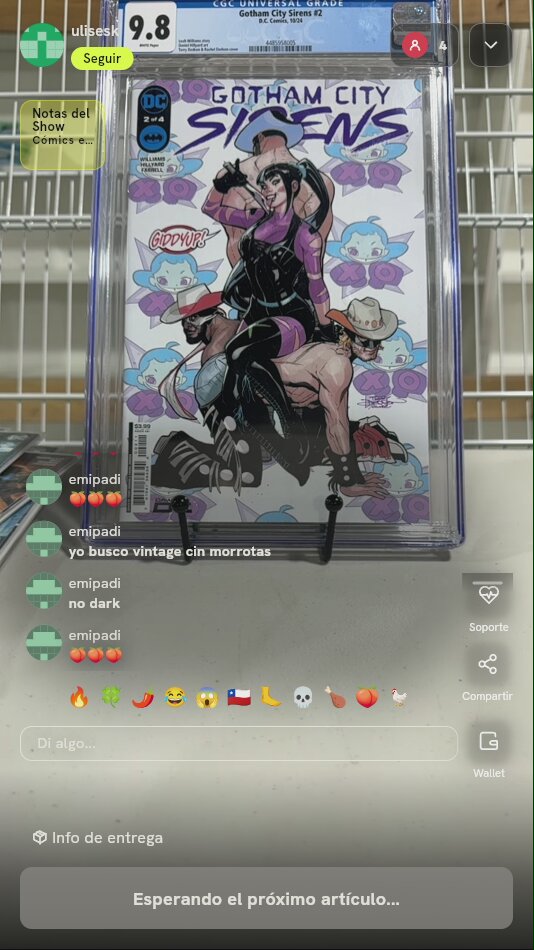 Cómic Gotham City Sirens #2 CGC 9.8