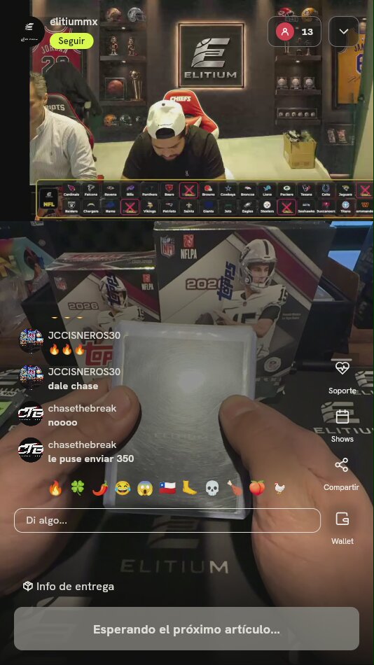 Lote de cartas NFL coleccionables