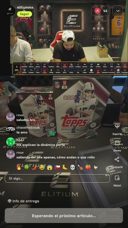 Lote de tarjetas de la NFL
