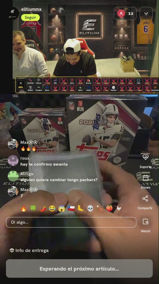 Lote de tarjetas NFL Topps