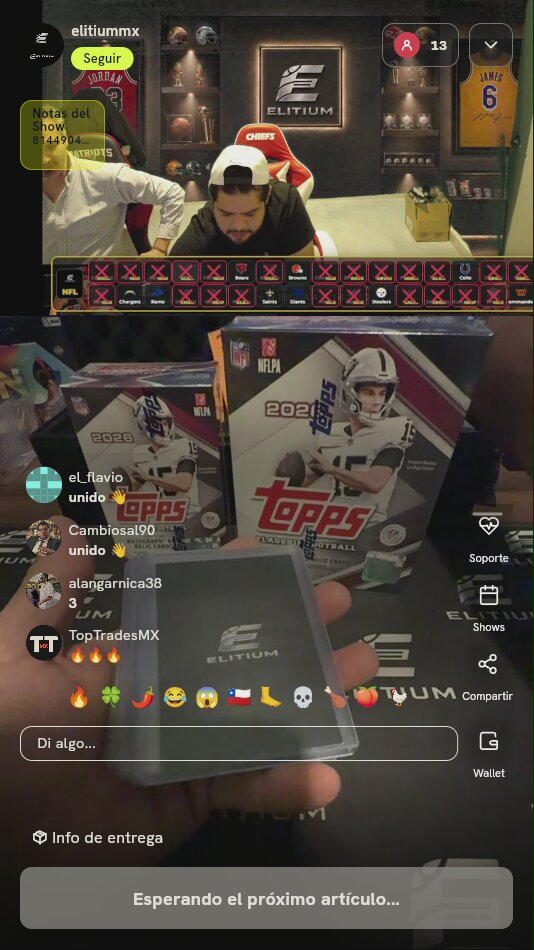 Spot para Break NFL Topps