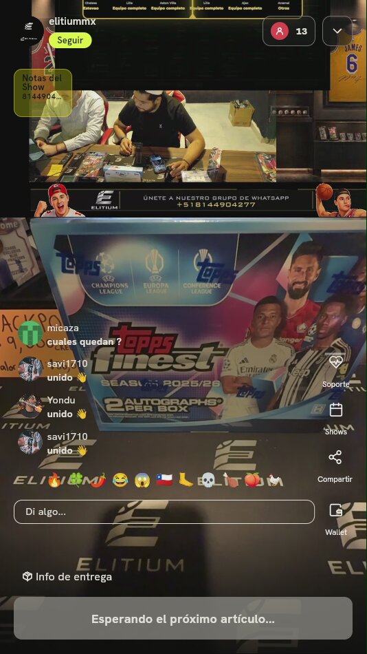 Caja Topps Finest UEFA 2025/26