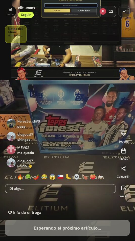 Spot de Break Topps Finest UEFA