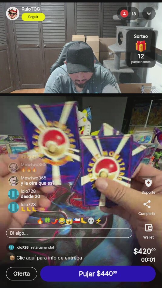 Cartas Pokémon variadas: Raichu incluido