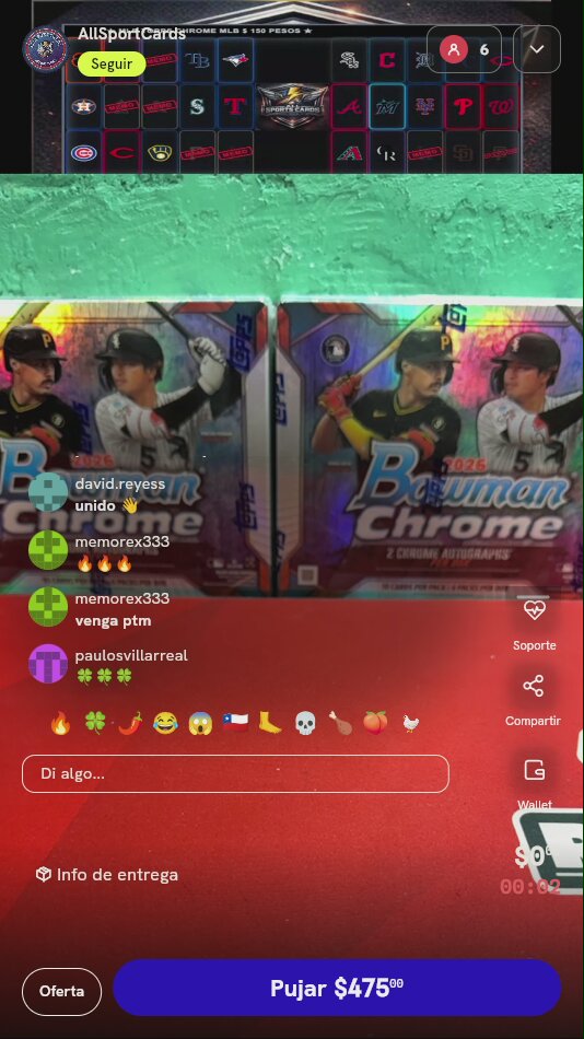 Cupo Break MLB Bowman Chrome 2026