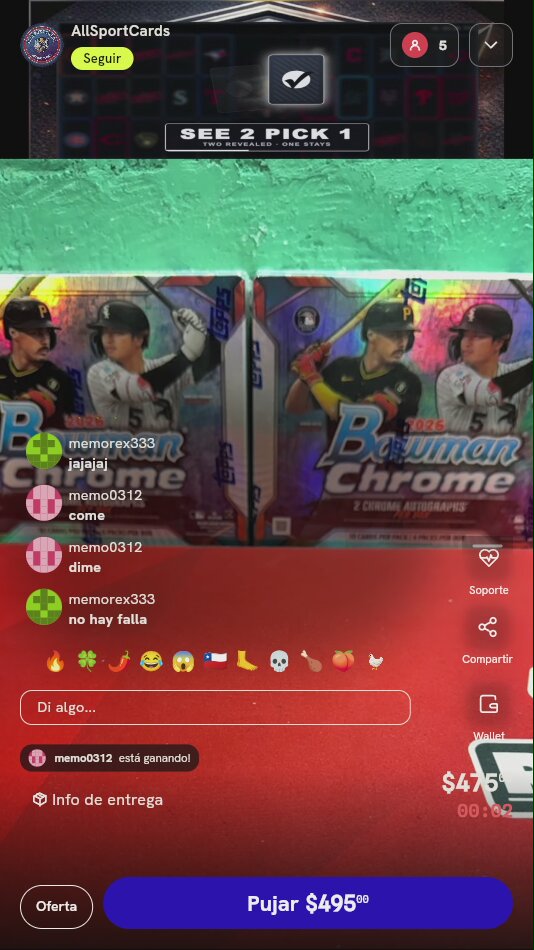 Spot para Break MLB Bowman Chrome