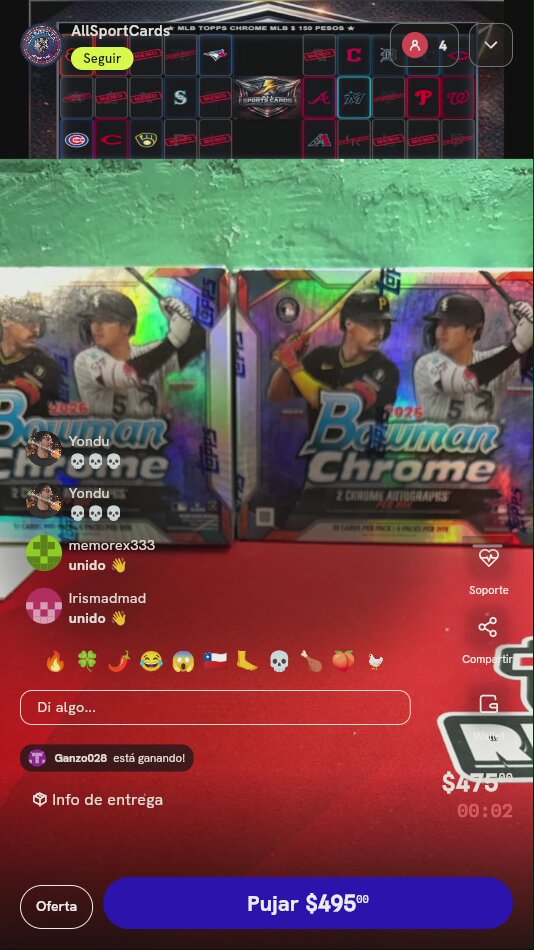 Spot Kansas City Royals Bowman Chrome