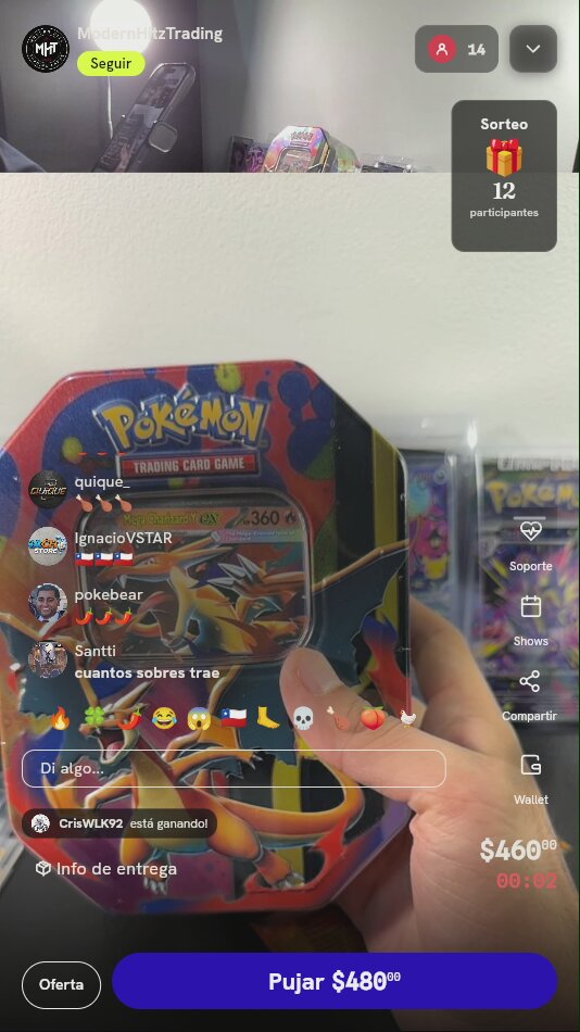Lata Pokémon TCG Mega Charizard Y