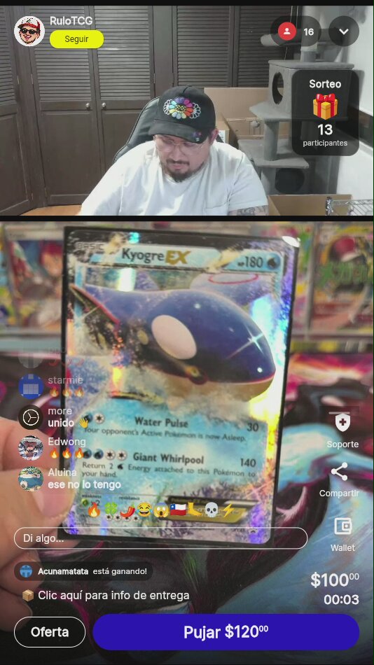 Kyogre EX XY41 Promo Holo