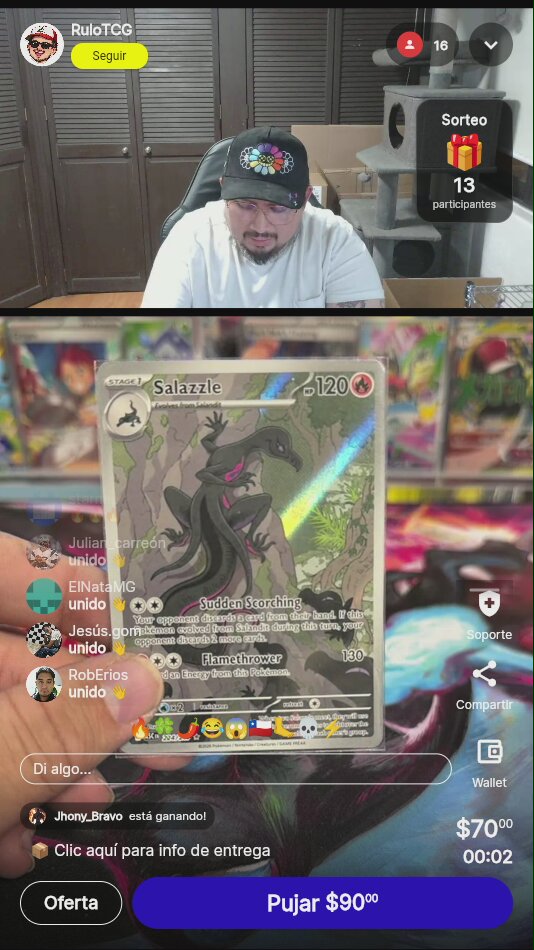 Carta Pokémon Salazzle Holo