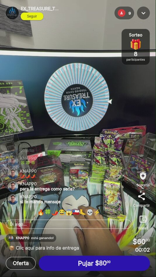 Pokémon ETB en Subasta