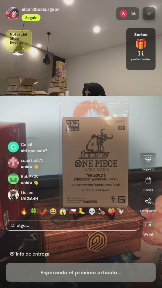Sobre Torneo 4.º Aniversario One Piece TCG