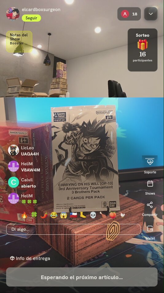Sobre Promo One Piece TCG OP-13