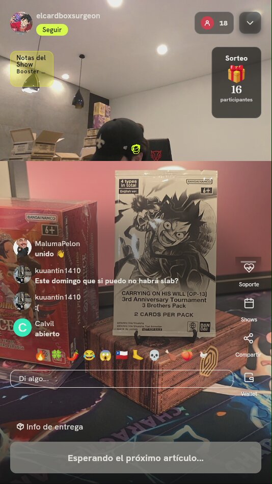 Sobre Promo One Piece OP-13