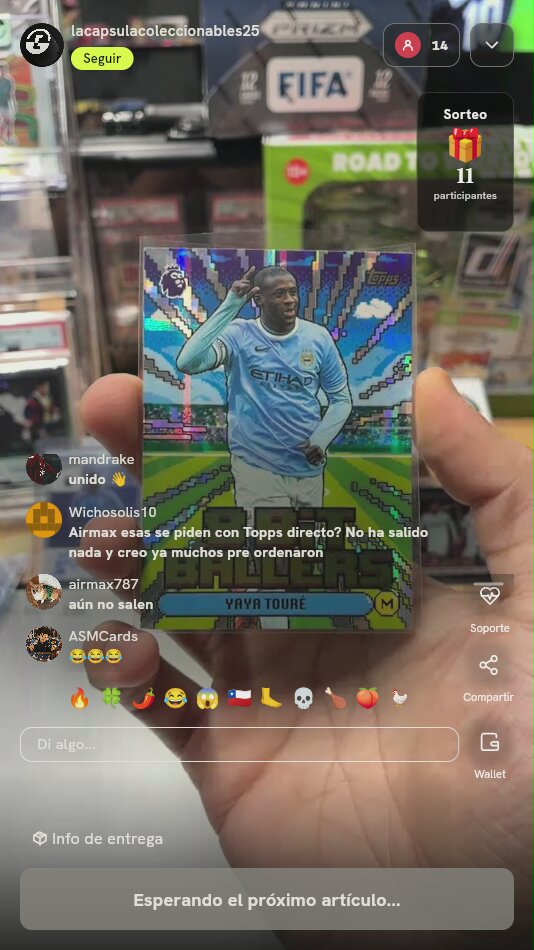 Carta Topps Yaya Touré 8-Bit Ballers