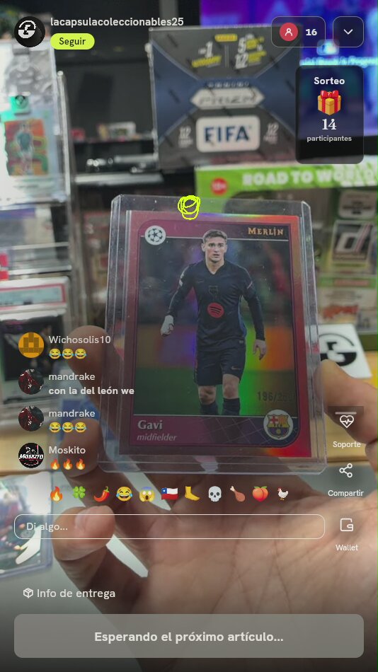 Carta Gavi Topps Merlin UEFA